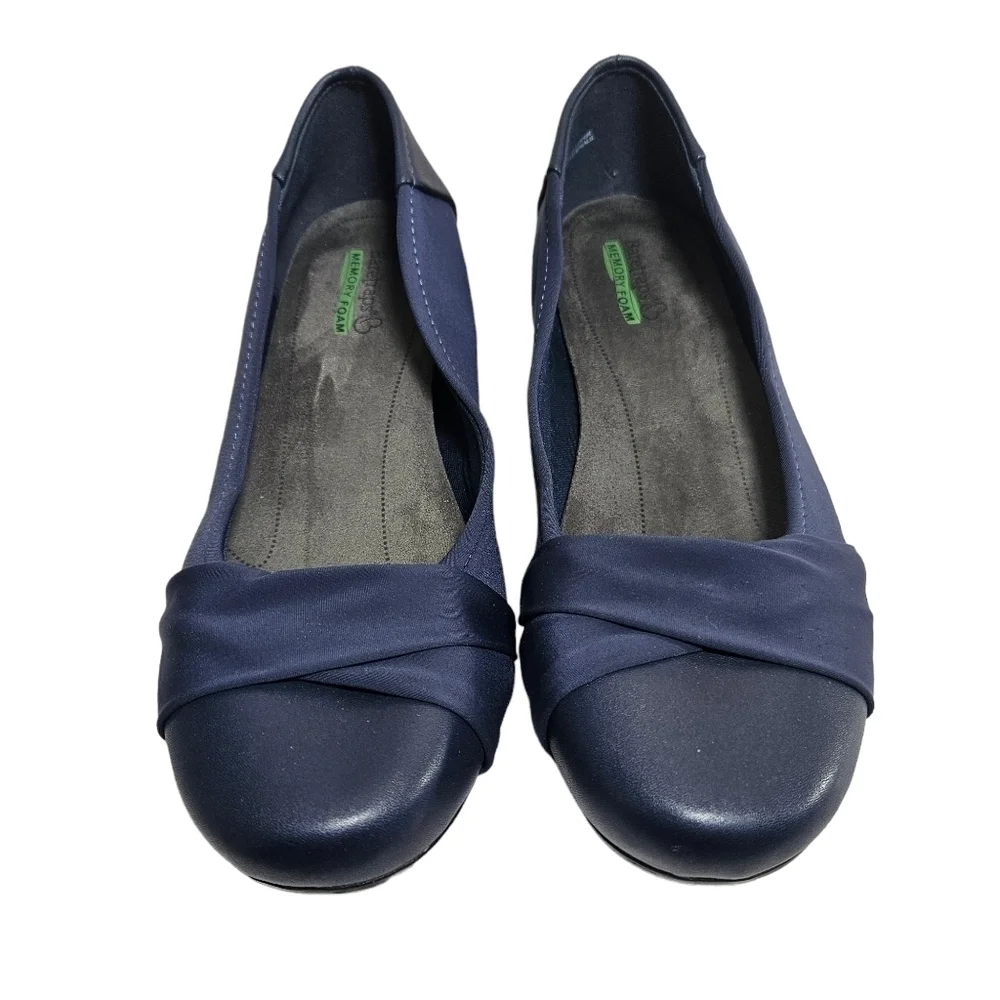 BareTraps Mitsy Closed Toe Slip-on Wedges Sz 9W